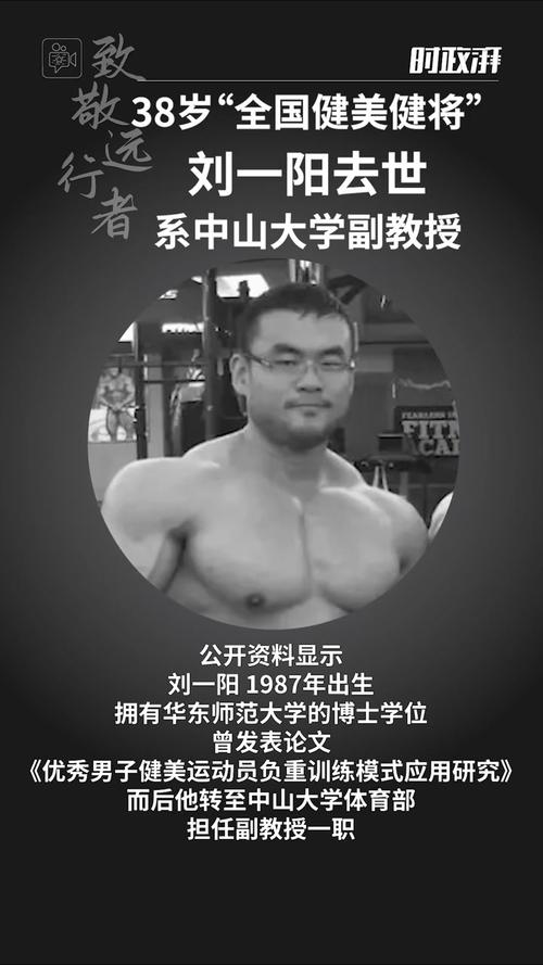 38岁健美冠军刘一阳不幸离世，令人惋惜-图1