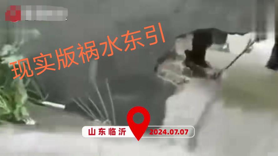 男子暴力泄洪砸墙事件引发关注，警方已介入调查-图1