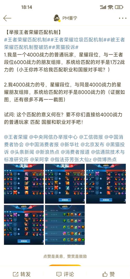 国内第一案,王者荣耀匹配公正性遭质疑-图1 国内第一案,王者荣耀匹配公正性遭质疑-图1