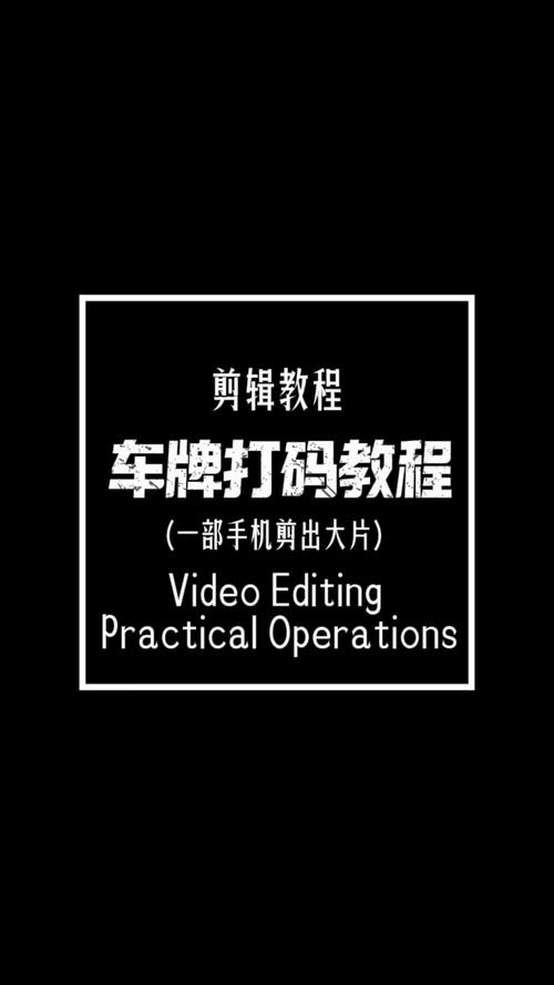 轻松剪辑，视频去车牌技巧揭秘-图1