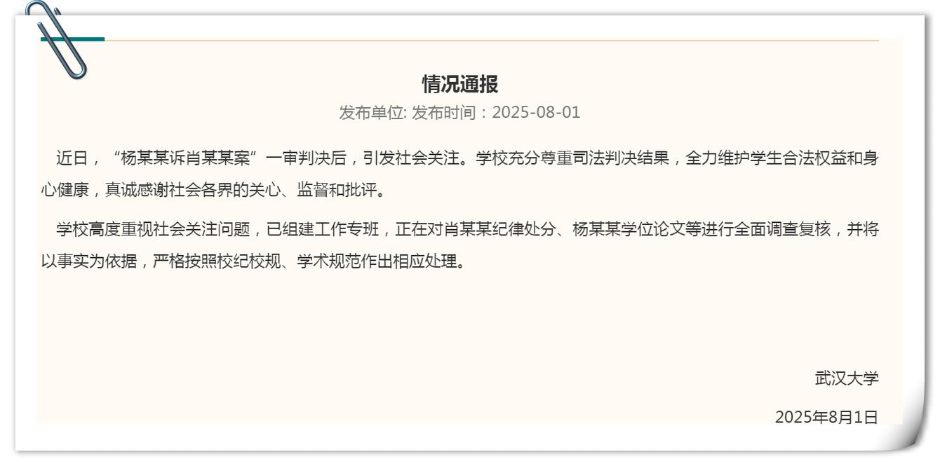武汉大学肖同学处罚公告疑被内部隐藏处理-图2