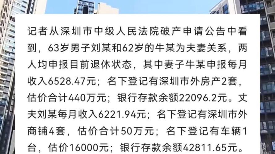 深圳退休夫妇巨额债务引关注，专家深度解析-图1