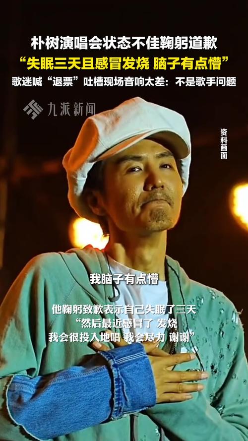 朴树演唱会情绪波动，鞠躬致歉场面感人-图2