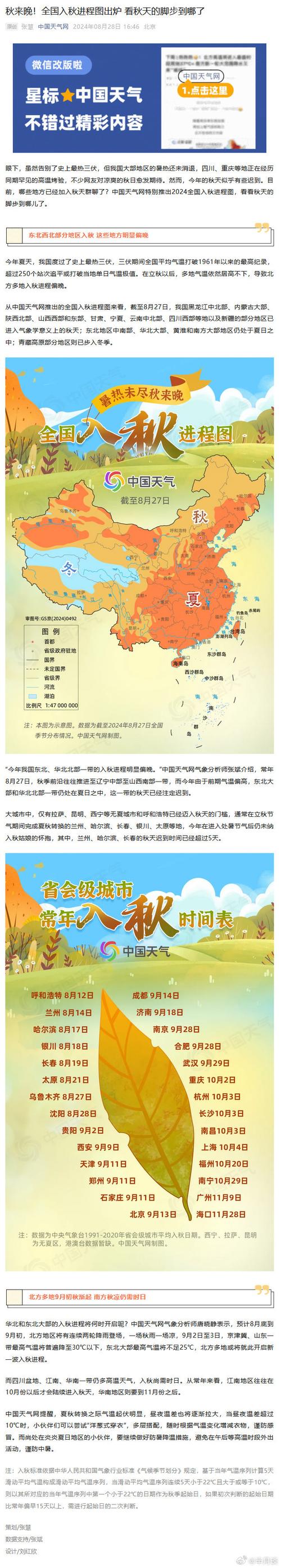 全国秋季进程地图新鲜出炉！-图3