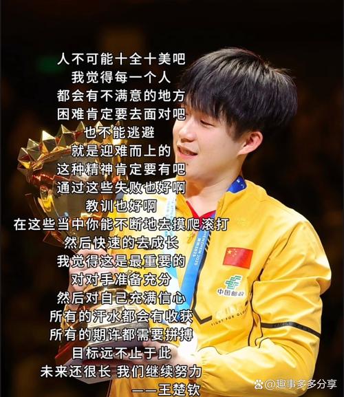 王楚钦,大满贯激发潜能,勇攀乒乓球高峰-图1 王楚钦,大满贯激发潜能,勇攀乒乓球高峰-图1