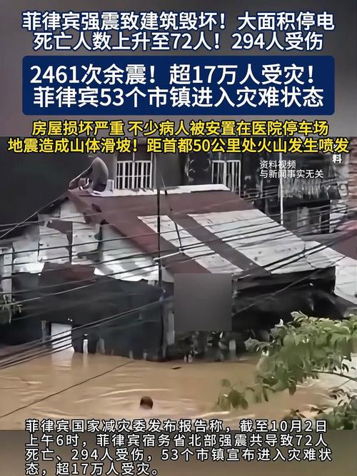 菲律宾遭遇强震，7人遇难-图1