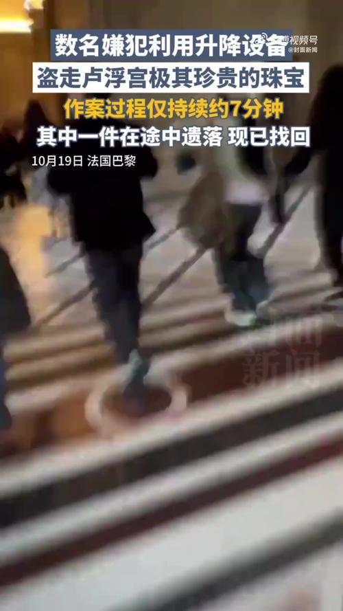卢浮宫窃贼作案视频曝光，法媒揭秘神秘盗窃过程-图1