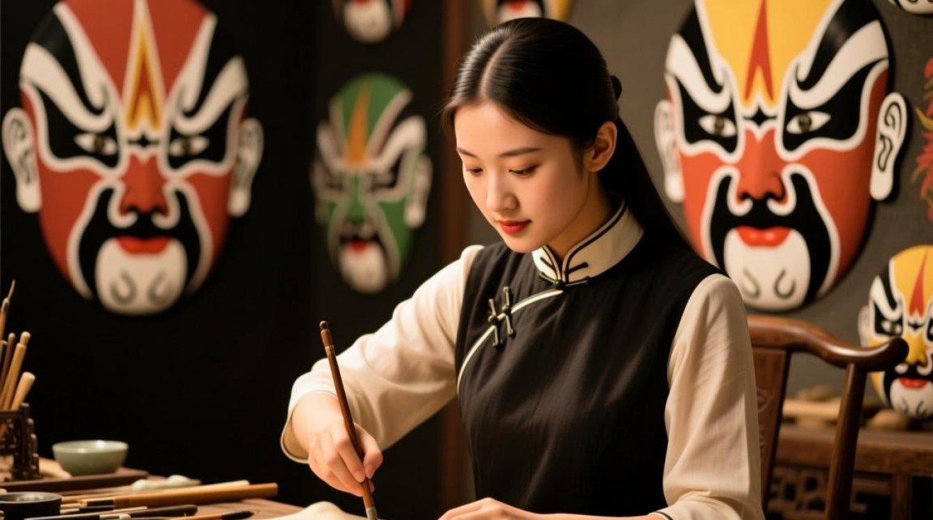 00后非遗变脸女老师授课火爆，名额一席难求-图1