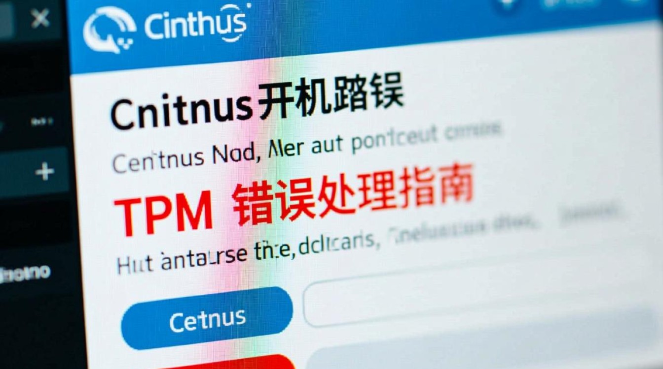 CentOS开机TPM报错处理指南-图1