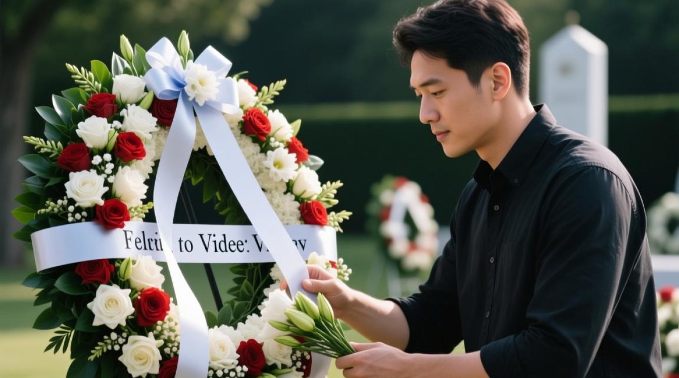 花圈视频剪辑教程,制作感人纪念视频-图1 花圈视频剪辑教程,制作感人纪念视频-图1