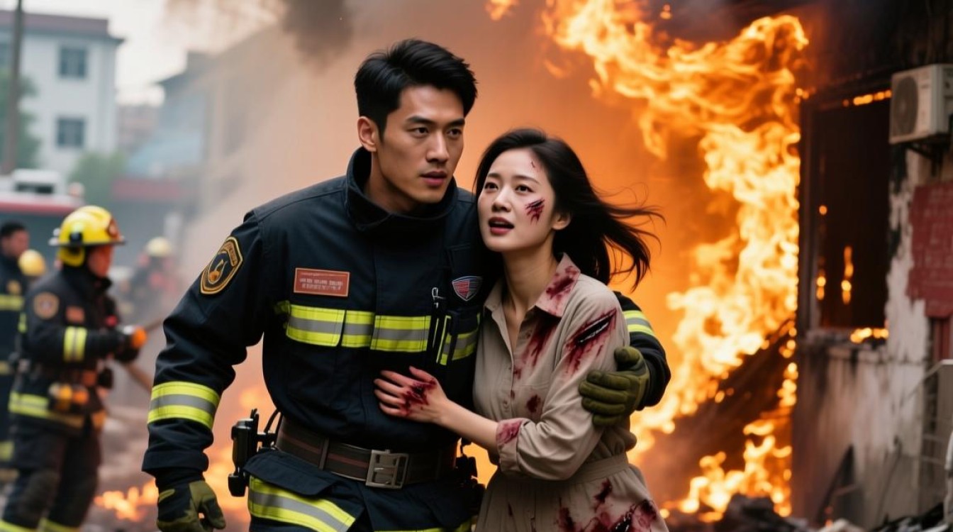 火海生死救援，夫妻俩同闯火场，共担伤痛-图1