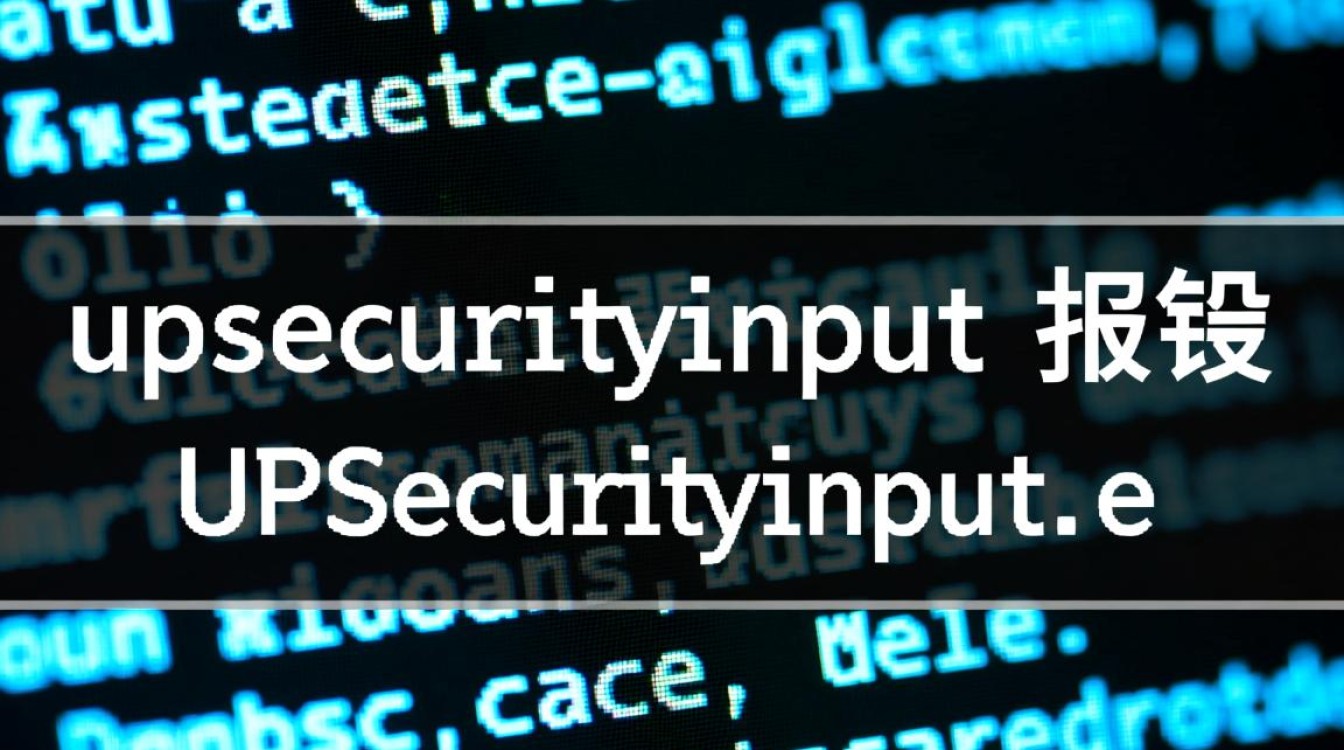 高效解决UPSecurityInput报错，步骤指南及实用方法-图1