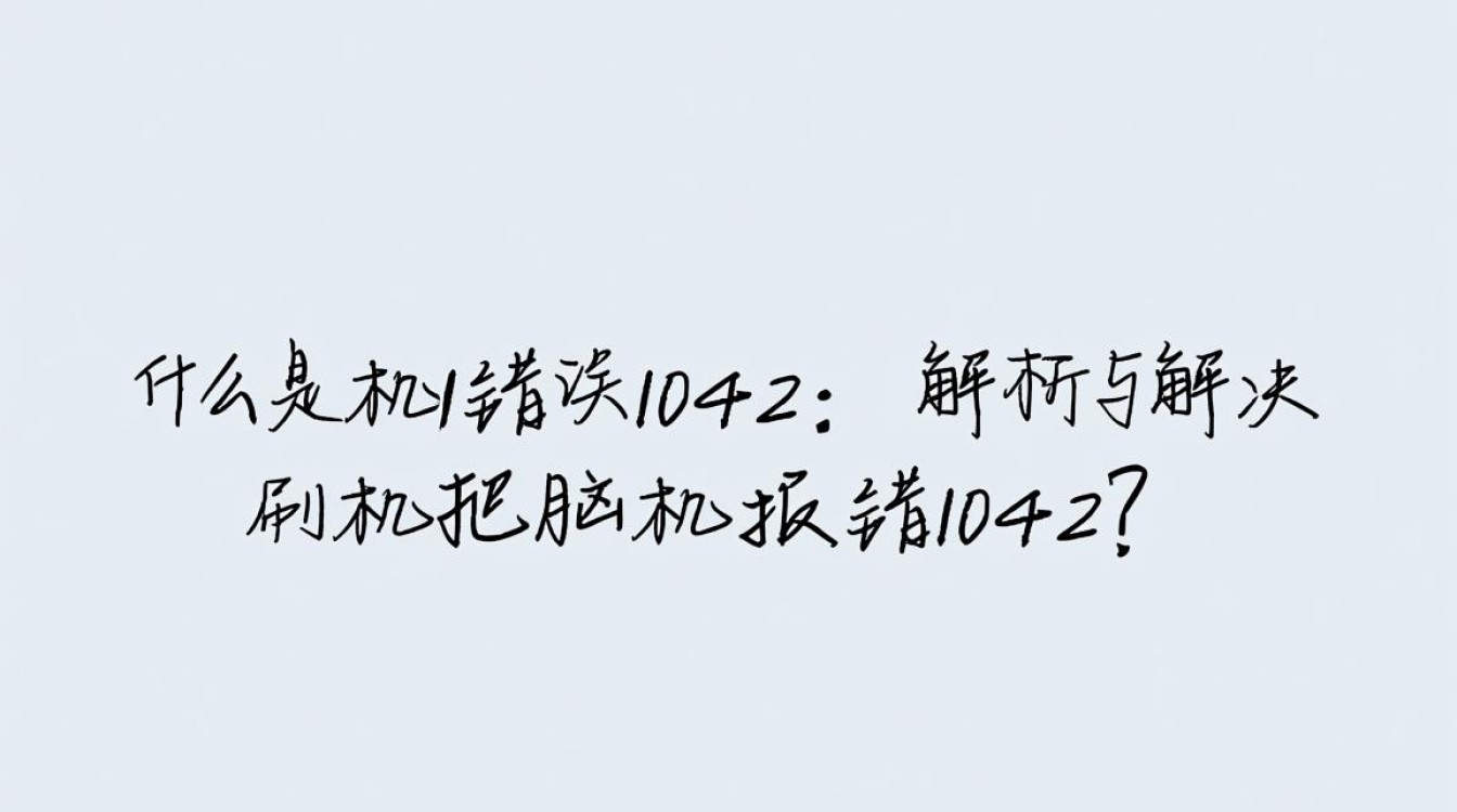 解决刷机报错1042，专业指南与修复方法-图2
