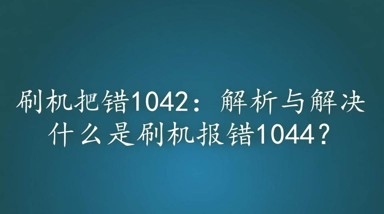 解决刷机报错1042，专业指南与修复方法-图3