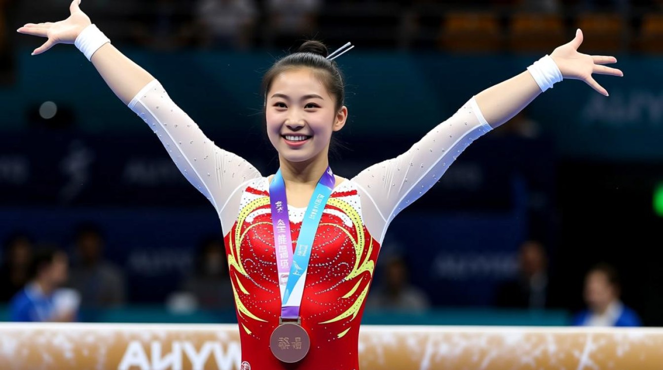 张清颖勇夺体操世锦赛女子全能铜牌荣耀时刻-图2