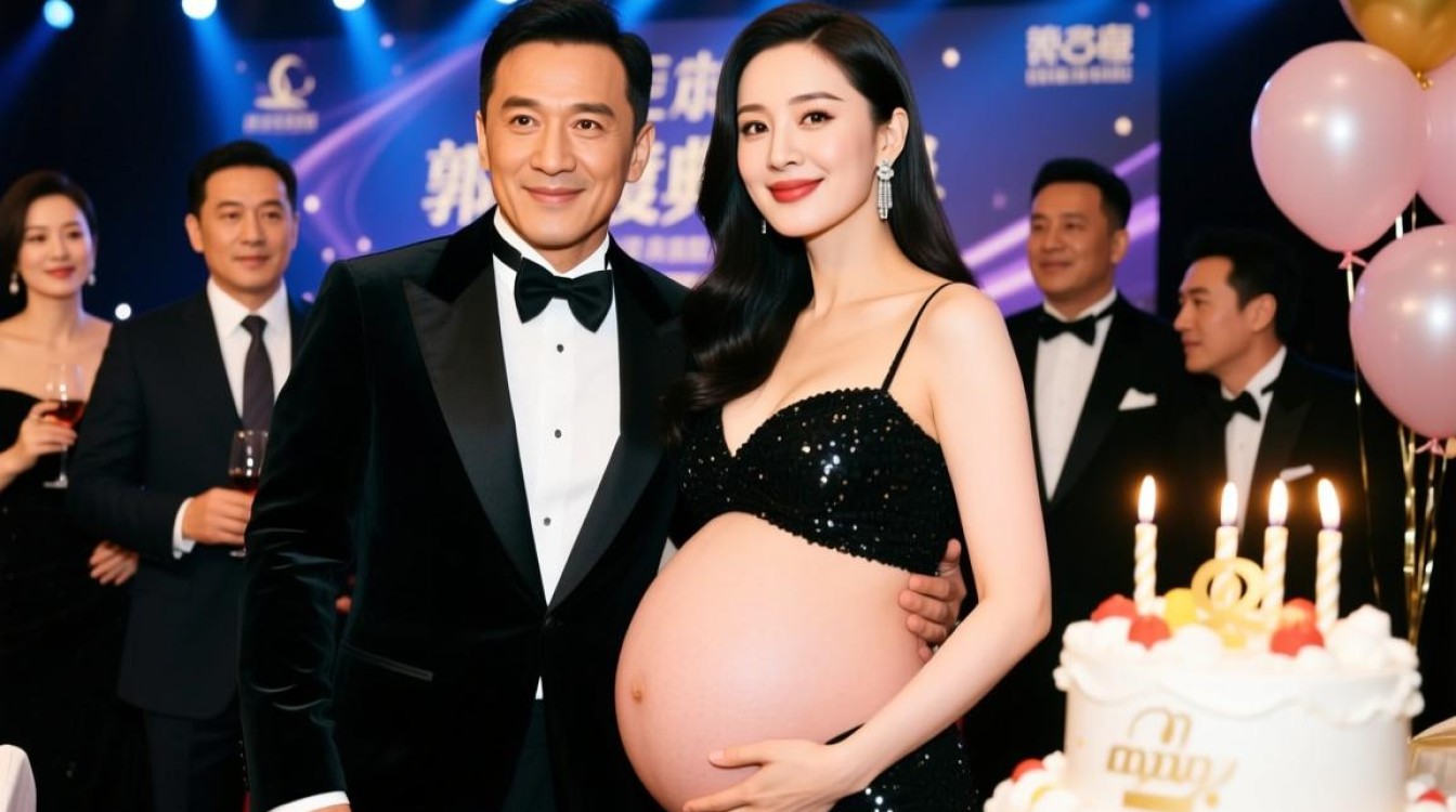 郭富城喜度生日，方媛孕肚闪耀同框-图1