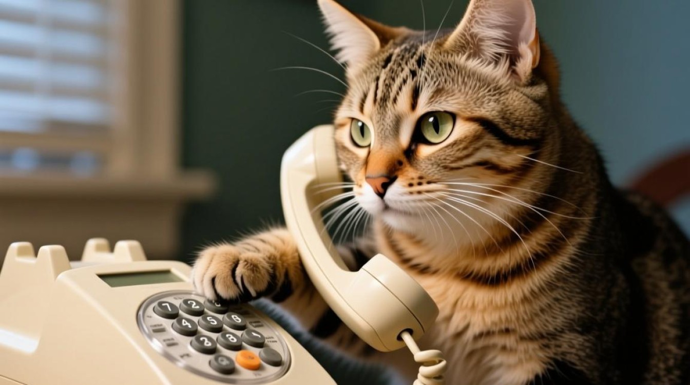 猫咪的拨号奇遇，揭秘猫类如何使用电话-图1