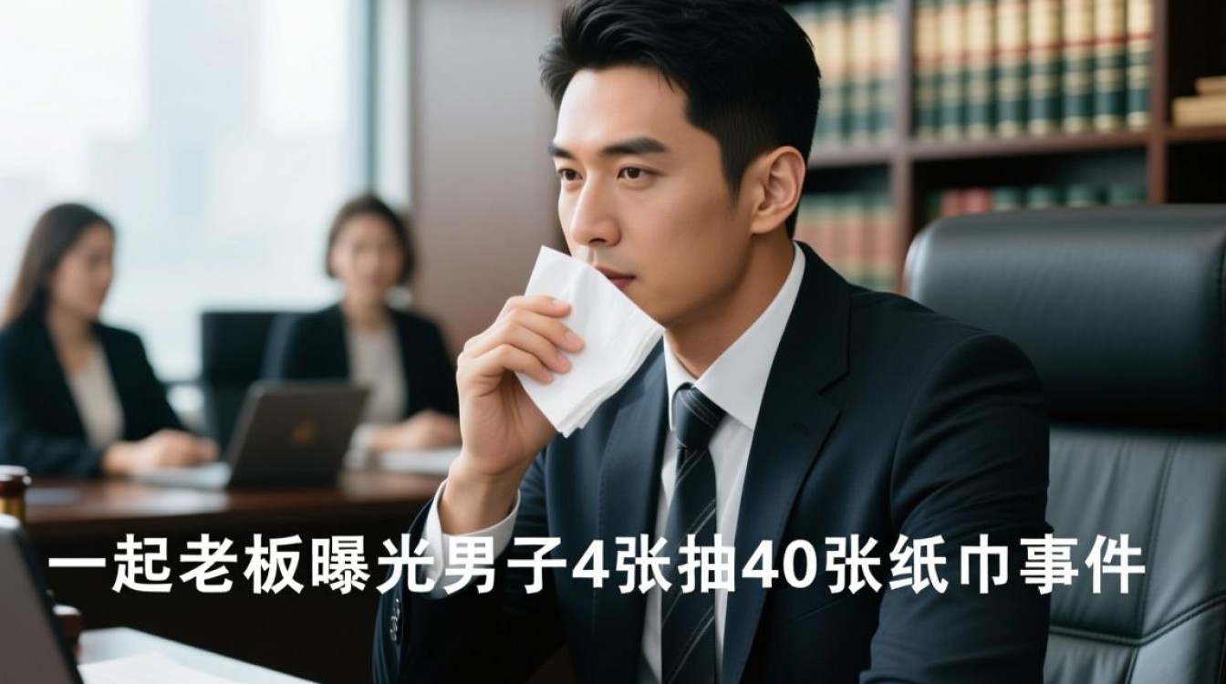 律师解读，老板曝光男子抽40张纸巾事件引发热议-图1