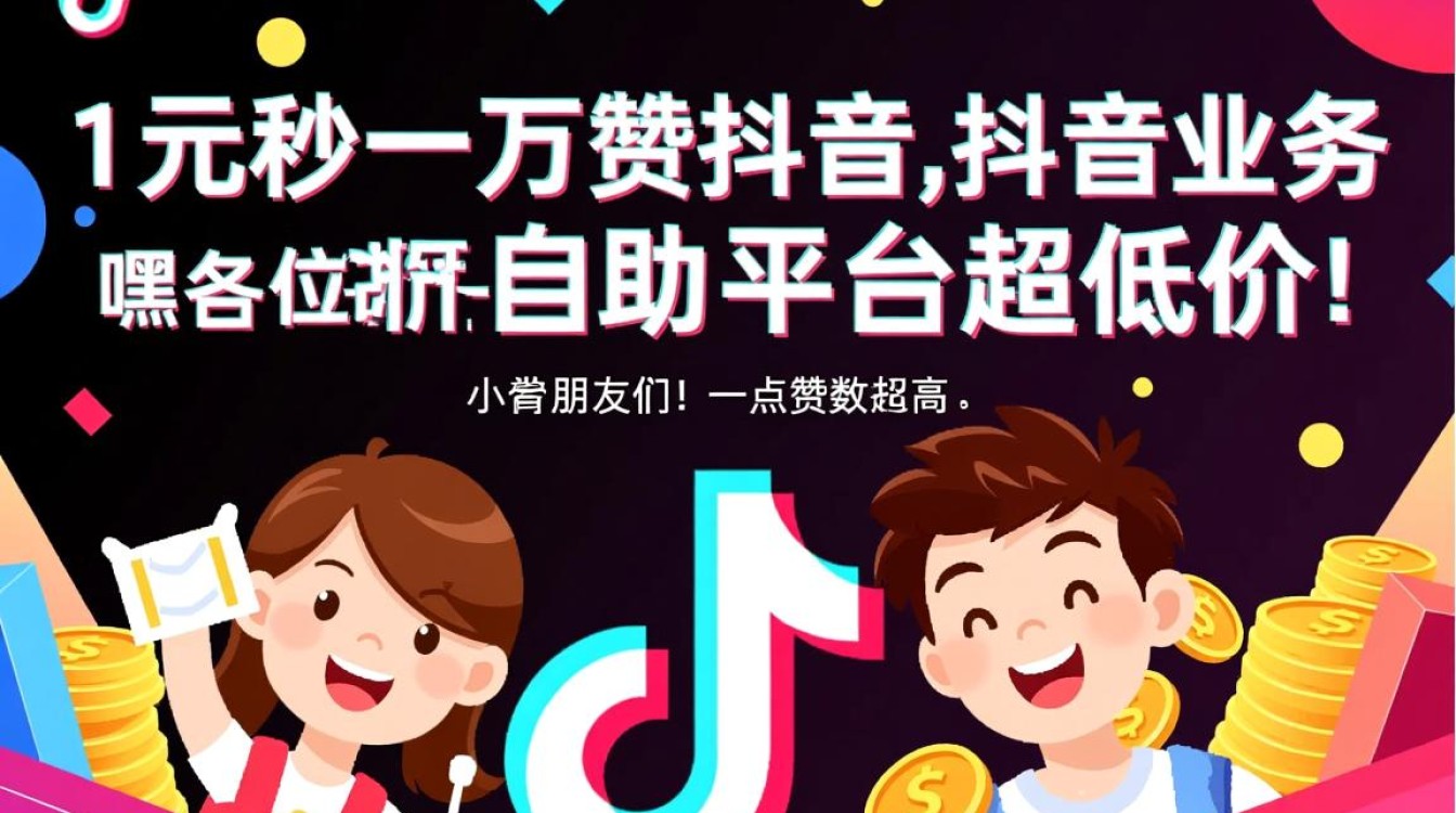 1元抢购抖音万赞，超低价自助平台助力抖音业务-图1