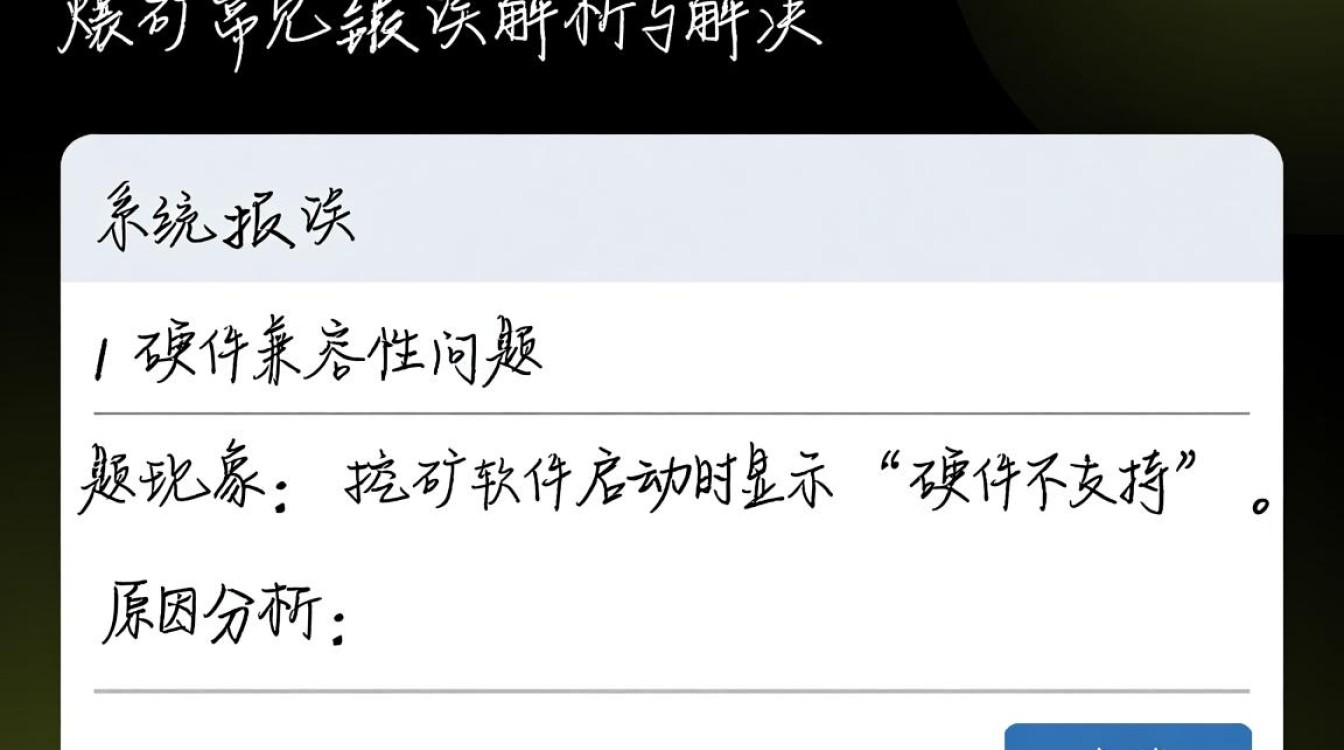 矿机挖矿常见故障及报错解析-图1