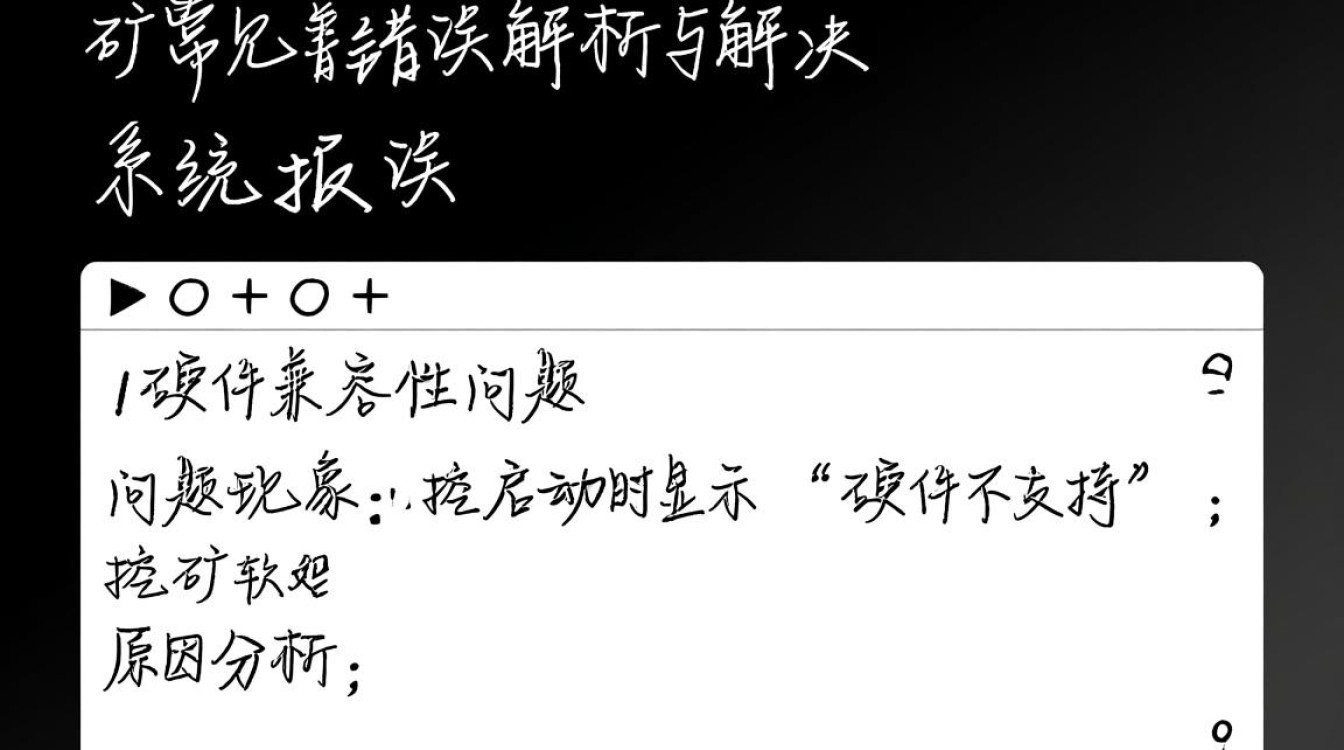 矿机挖矿常见故障及报错解析-图2