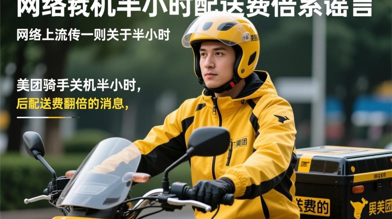 美团骑手关机半小时配送费翻倍？官方辟谣真相！-图1