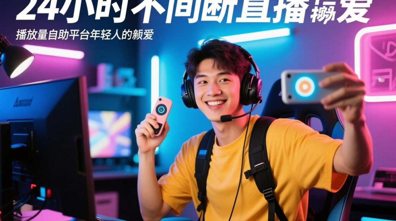 全天候直播与播放量自助服务，dy与快手24小时在线平台-图1