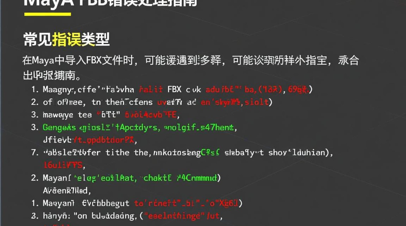 Maya导出FBX文件时常见错误解析-图1