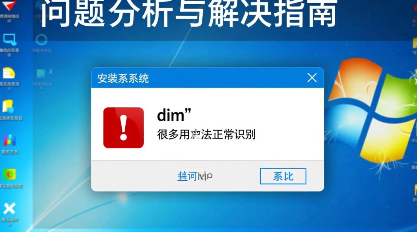 系统安装异常，解析错误 dim 原因分析及解决方法-图1