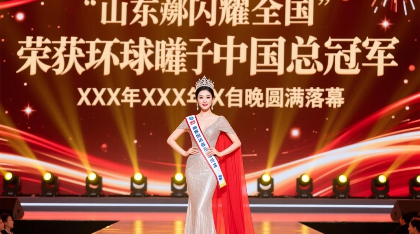 山东姑娘赵娜荣耀登顶环球小姐中国区冠军宝座-图2
