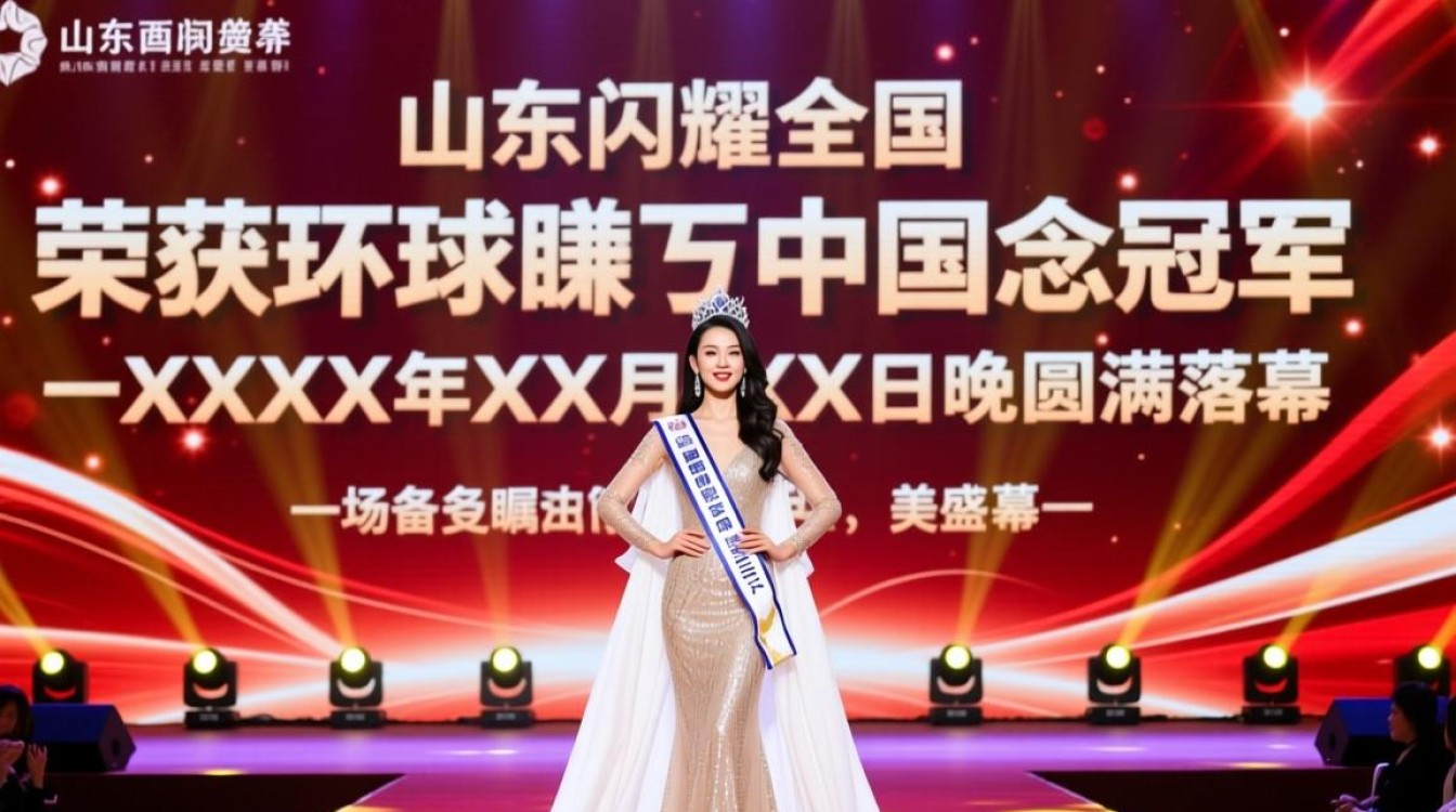 山东姑娘赵娜荣耀登顶环球小姐中国区冠军宝座-图3