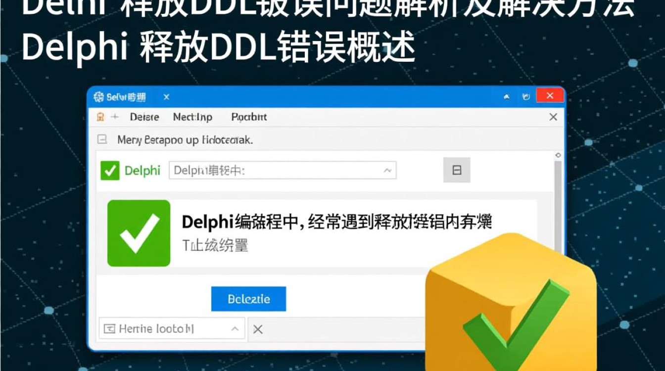Delphi中释放DLL时遇到的错误解析-图1