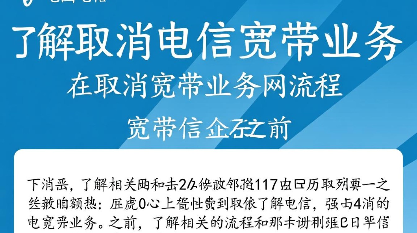 轻松取消电信宽带业务的操作指南-图1
