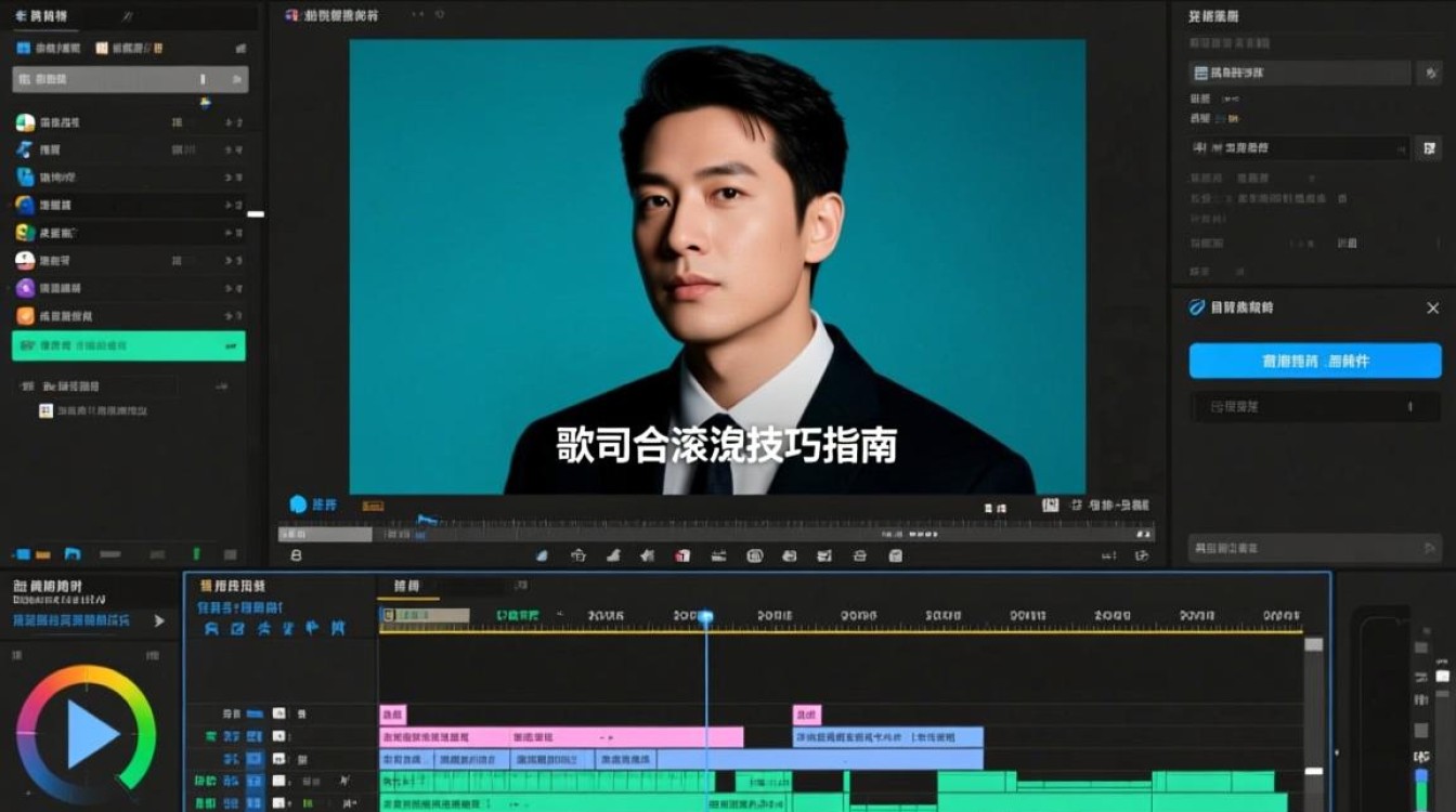 视频剪辑中歌词滚动技巧解析-图3