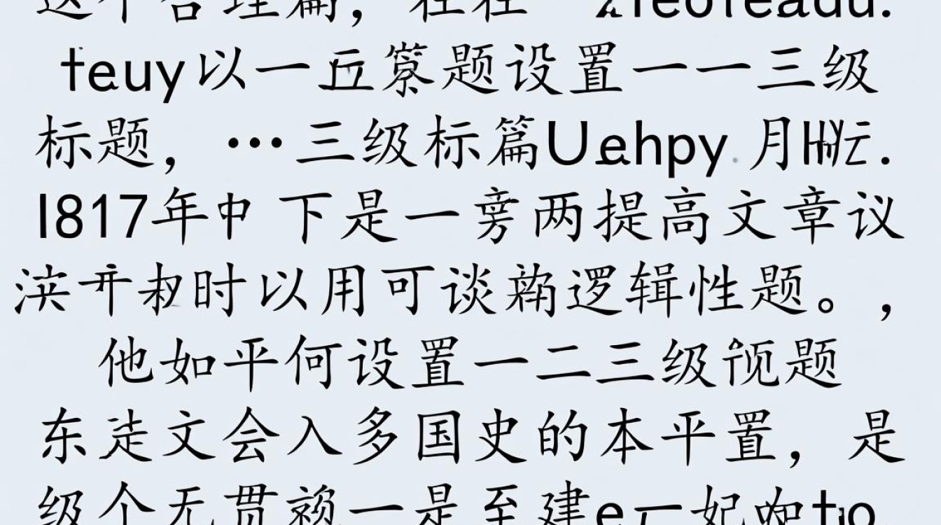 高效排版,一二三级标题设置指南-图2 高效排版,一二三级标题设置指南-图2