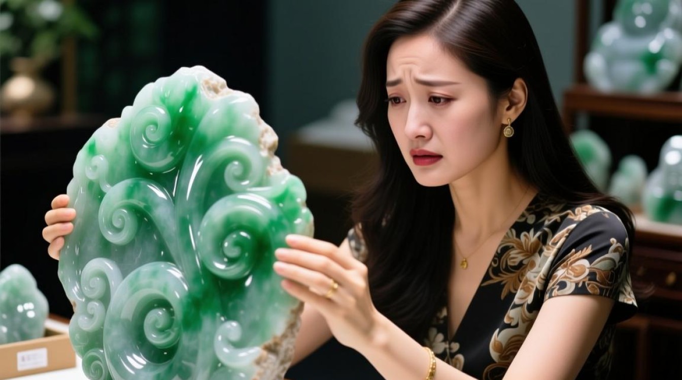 高价翡翠原石到货现形，女子283万打水漂？-图1