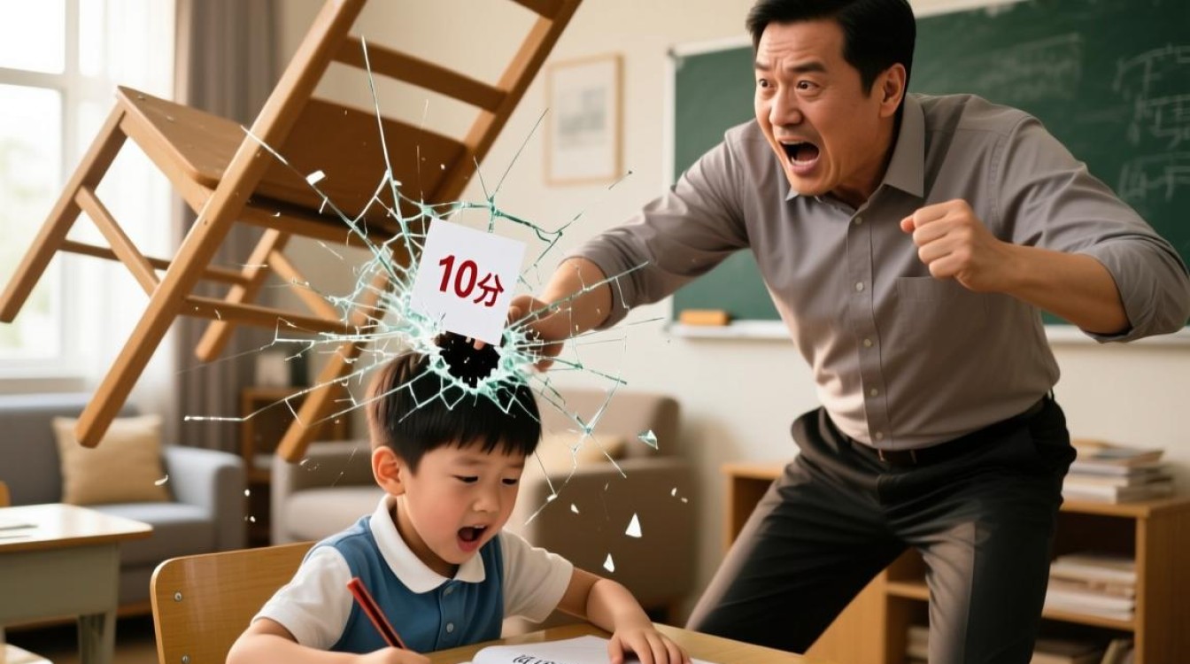 痛心！10分试卷引发悲剧，父亲怒砸椅子致儿子头部重伤-图3