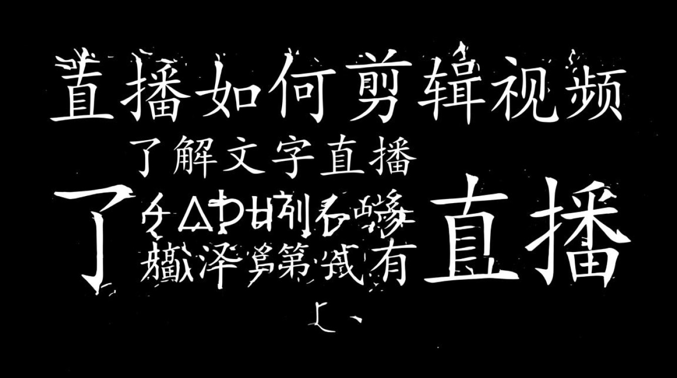 文字直播视频剪辑技巧解析-图1