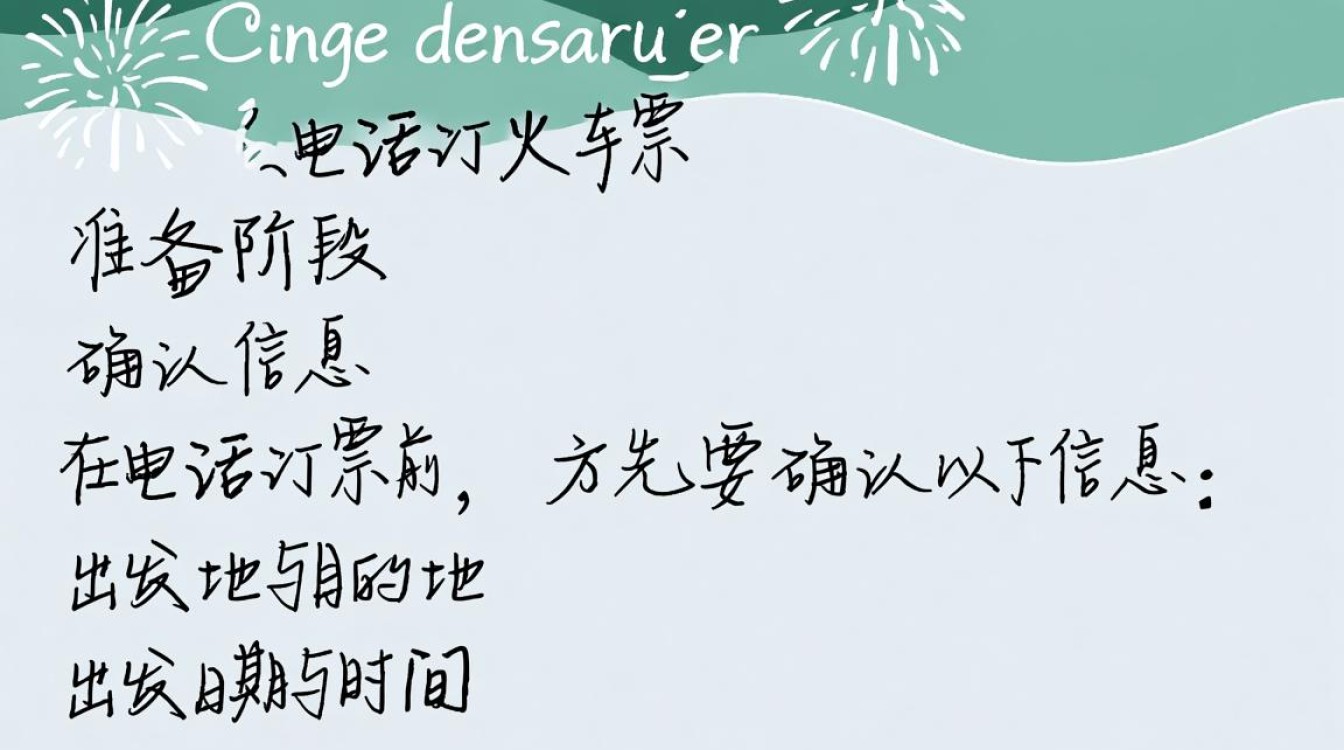 轻松电话订票指南，快速掌握火车票预订技巧-图1