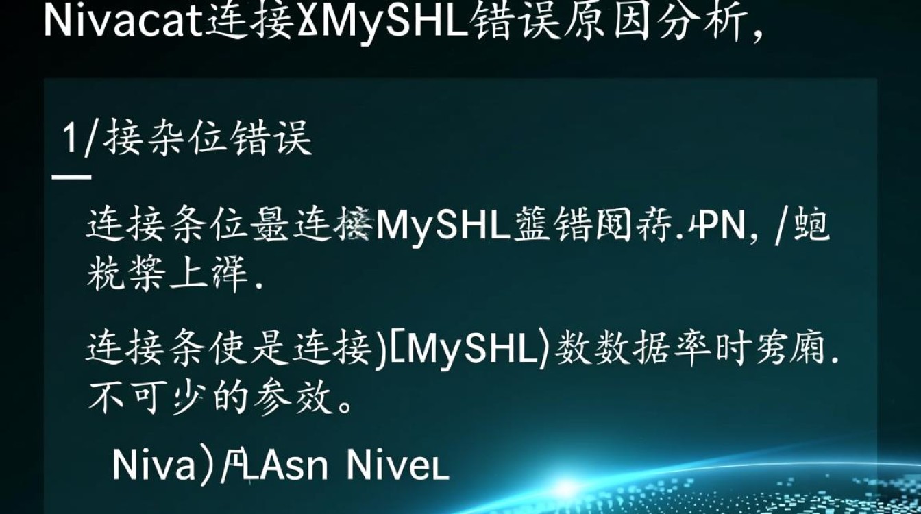 Nivacat连接MySQL错误排查指南-图3