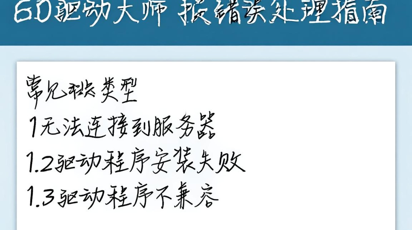 360驱动大师错误提示解析指南-图2