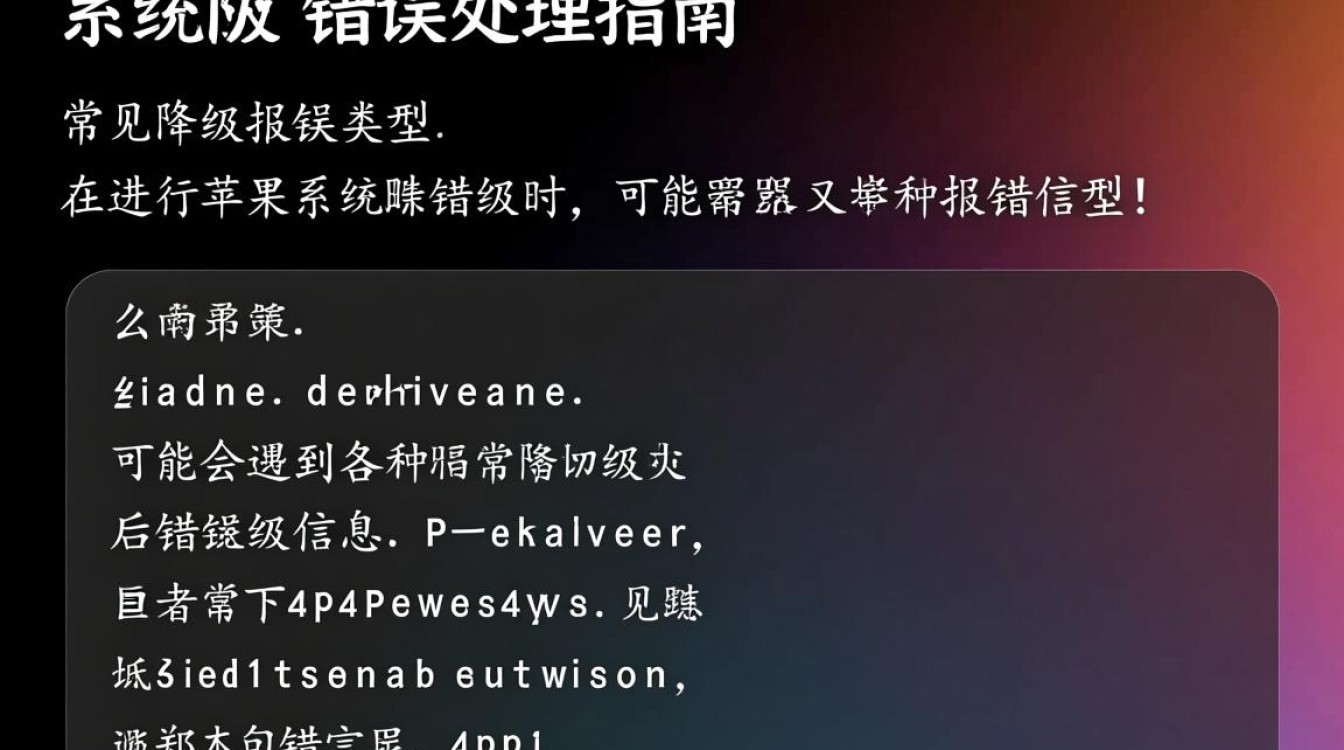 苹果系统降级遇到错误提示解析-图3