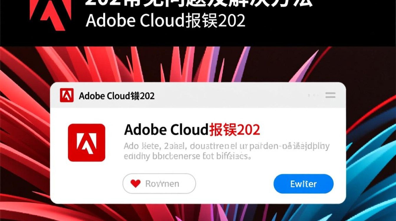 Adobe Cloud报错202,解决方法与常见问题解析-图2 Adobe Cloud报错202,解决方法与常见问题解析-图2