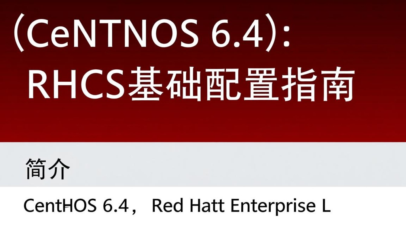 CentOS 6.4与RHCS系统配置与优化指南-图1 CentOS 6.4与RHCS系统配置与优化指南-图1