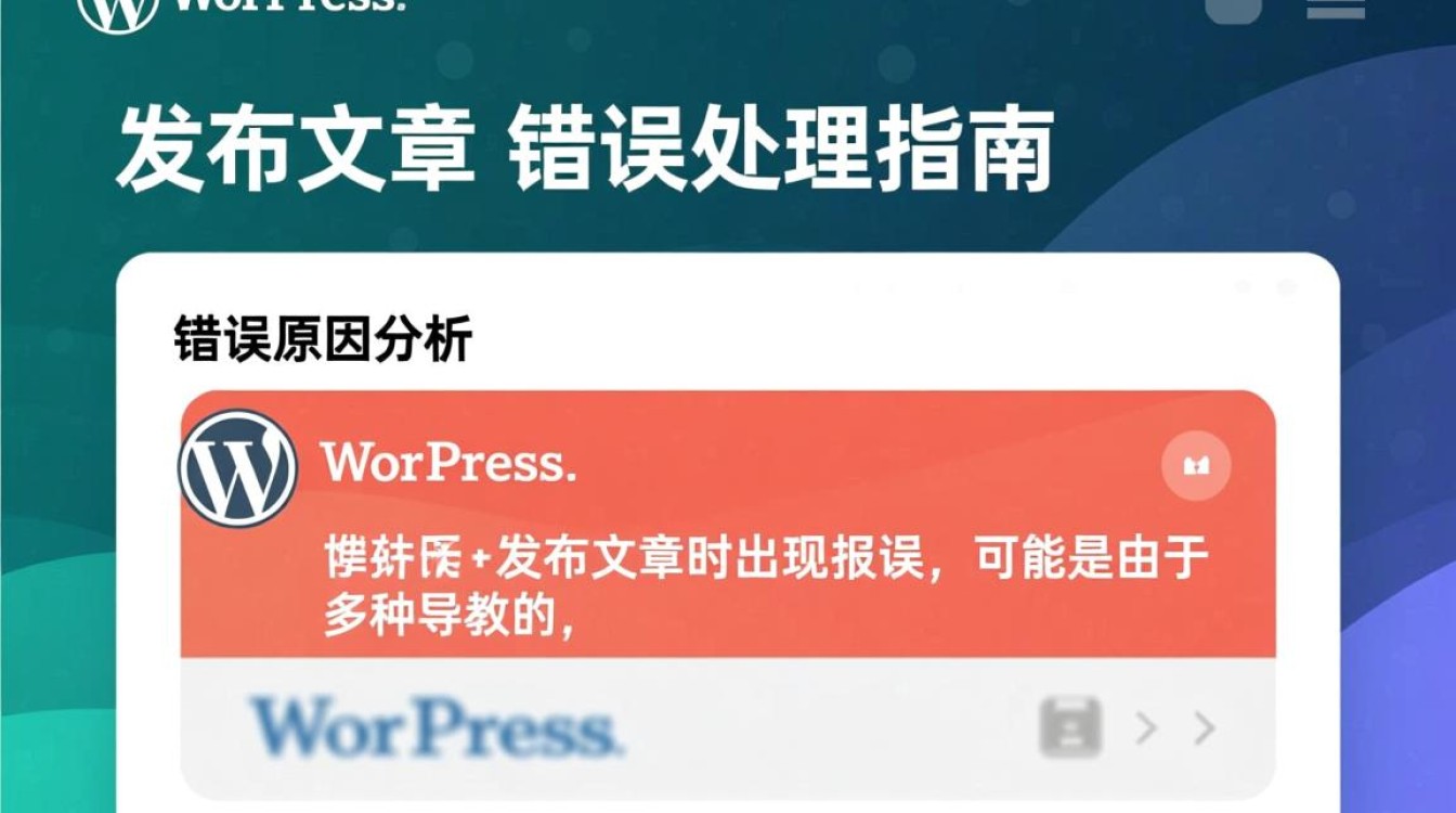 WordPress发布文章时错误处理指南-图1 WordPress发布文章时错误处理指南-图1