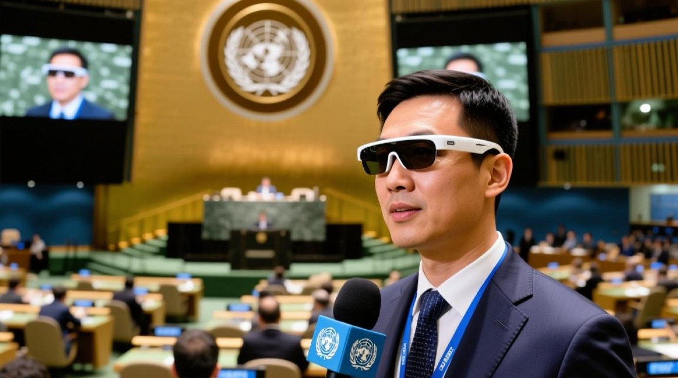 智能眼镜助力中国记者捕捉联合国记者会精彩瞬间-图1