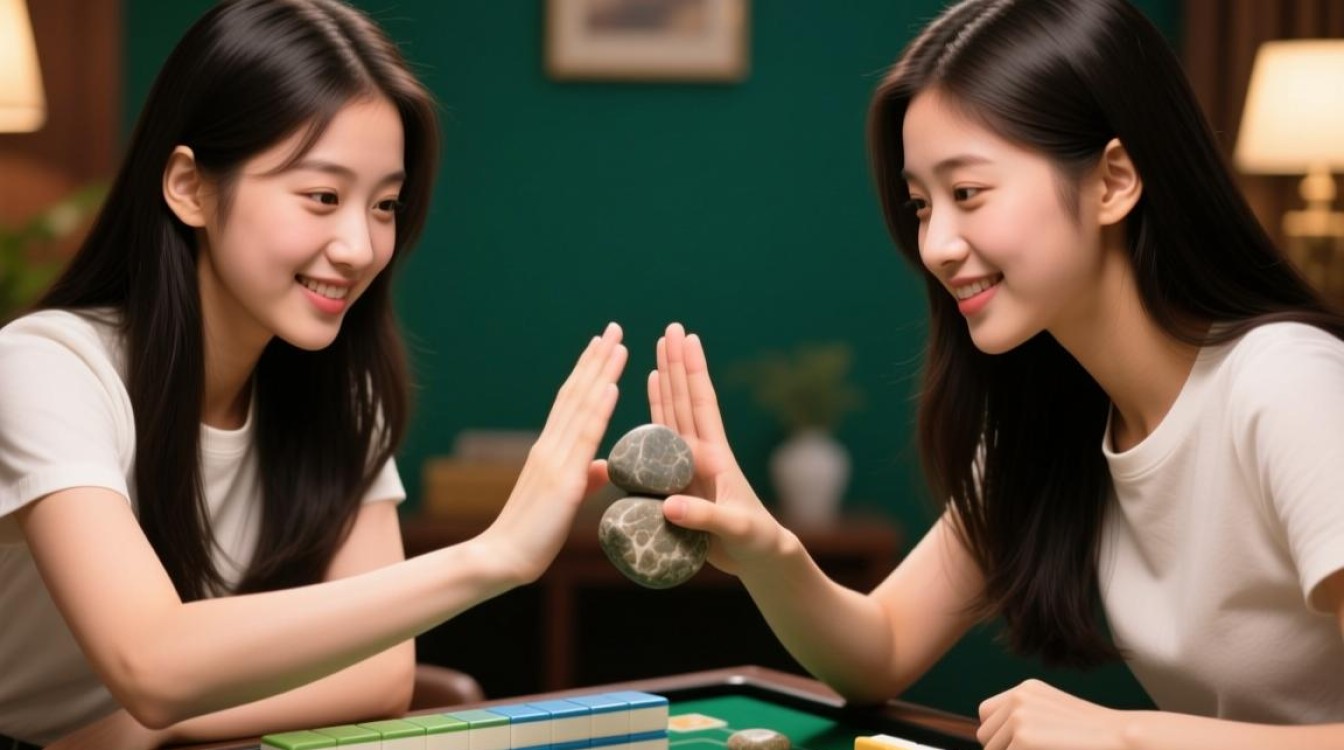 双胞胎姐妹默契满分，石头剪刀布绝杀技巧大揭秘-图3