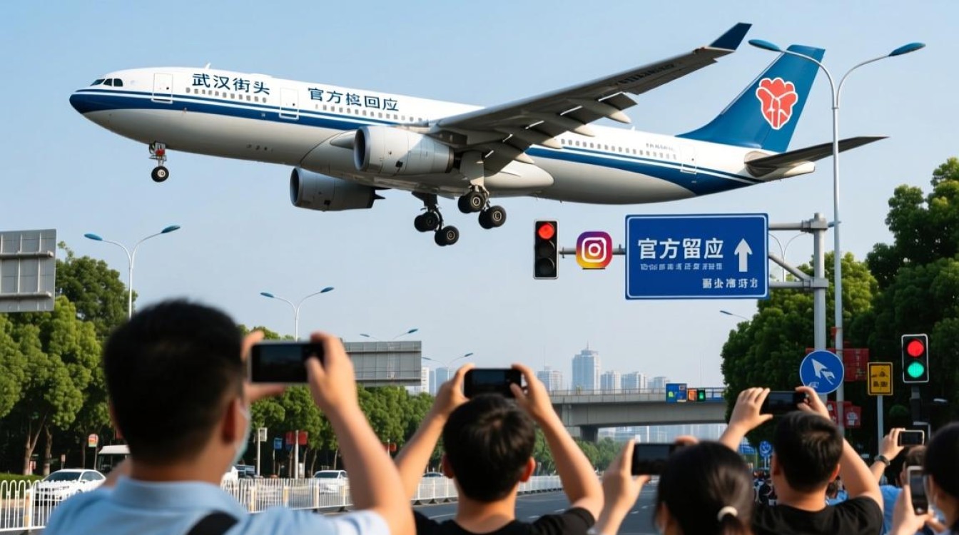武汉街头惊现飞机？官方回应揭晓-图2