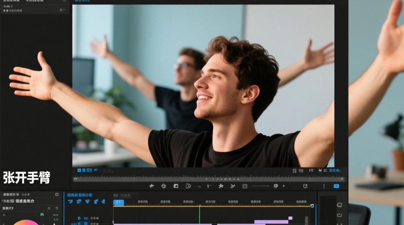 短视频剪辑技巧，如何制作精彩的张开手臂视频-图1