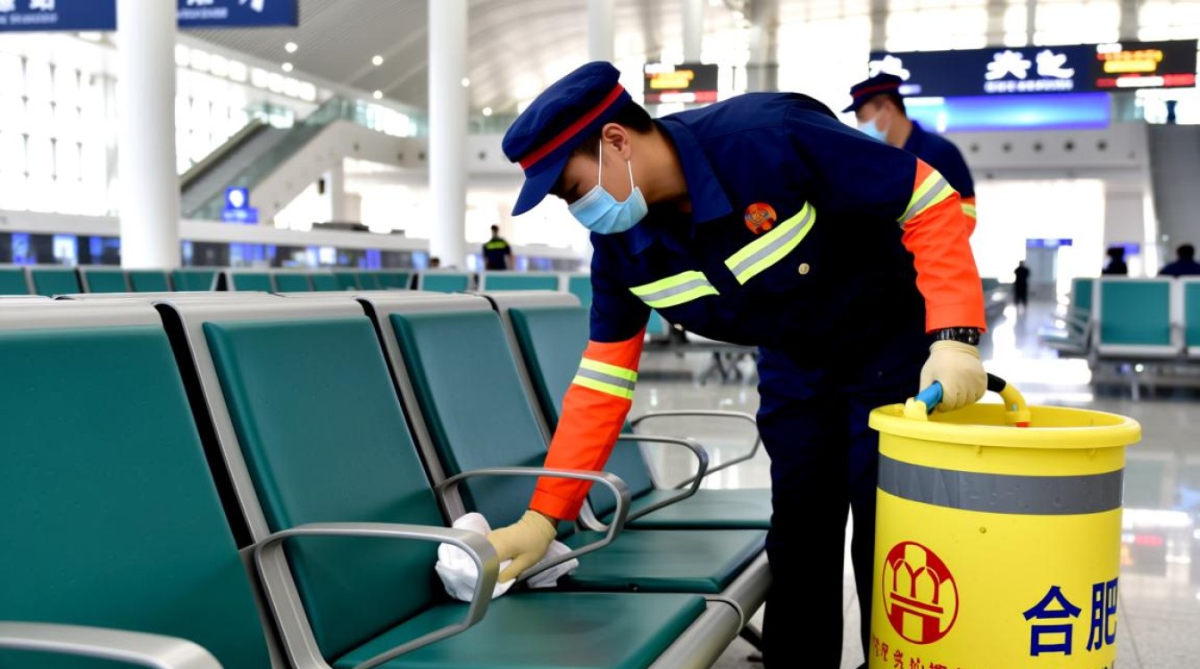 合肥保洁员擦拭座椅成网红现象引关注-图2